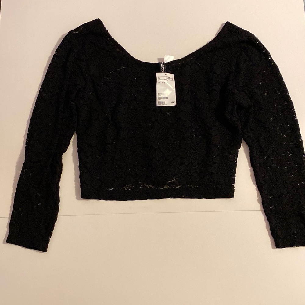 Never worn before lace crop top